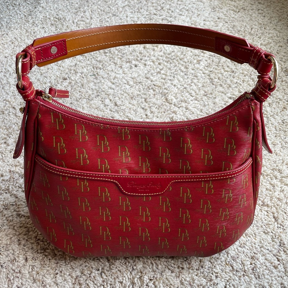 Dooney & Bourke Red Leather Shoulder Bag